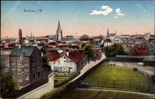 Ak Bochum im Ruhrgebiet, Panorama vom Ort, Bekleidung J. Fischer - 3636918