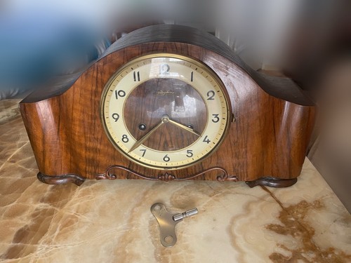 Junghans kaminuhr aus - junghans, edelholz