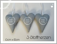 3Stoffherzen★Xmas★Tilda★