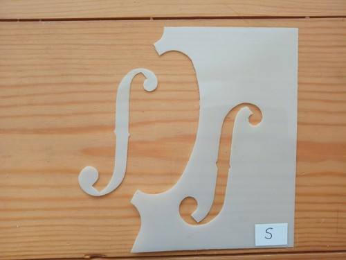 Violine loch template - violine,