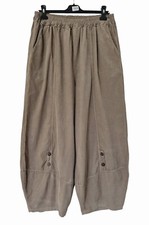 Cordhose in Ballon-Form Cropped 7/8 Gummibund Cord Plus Size 46 48 50 52