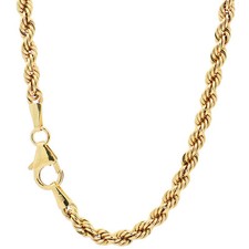 Goldkette Kordelkette hohl