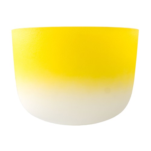 Kristallklangschale gelb - kristallklangschale, 12"