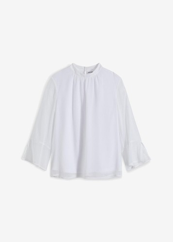Neu bluse mit stehkragen - stehkragen, und