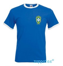 Retro BRASIL Ringer T Shirt