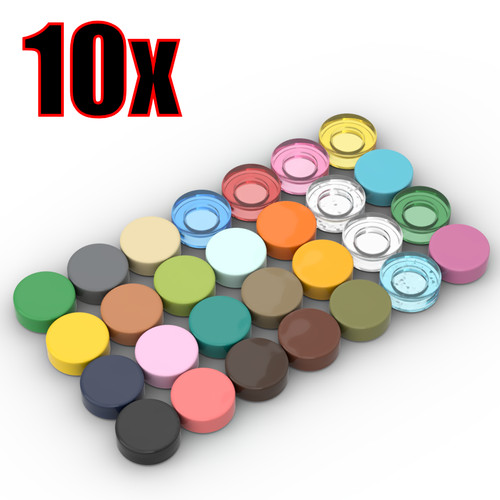 10x lego 98138 tile round - lego®,