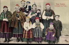 Ak Polen, Gruppe in polnischer