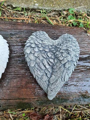 Steinfigur grabschmuck herz - steinfigur,