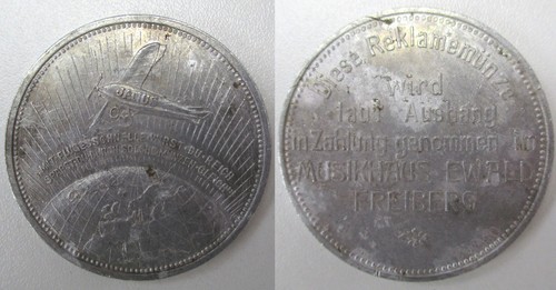 Aluminium wertmarke musik - wertmarke,