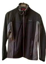 Salewa Softshell Jacke DAMEN Outdoorjacke Größe 40 M Schwarz Grau Wanderjacke