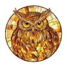 5x Sticker Stained Glass