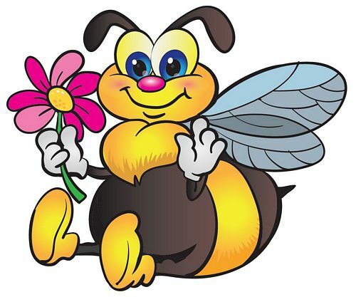 Aufkleber sticker hummel blume - hummel,