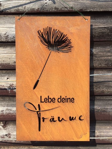 Wandbild lebe deine - wandbild,