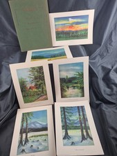 Antike Mappe - Sechs farbige