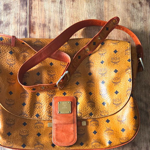 Mcm damen schultertasche - schultertasche, leder
