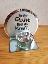 💖Teelichthalter Spiegelglas