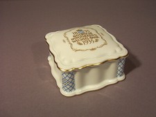 Rosenthal BAVARIA Orig. 1935 Porzellan Deckeldose BAY HYPOTHEKEN UND WECHSELBANK