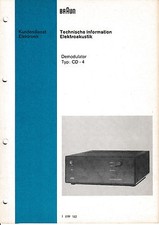 Service Manual-Anleitung für Braun CD-4 Demodulator  