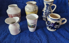 Schönes kleines Konvolut Porzellan Andenken 6 Vasen Vintage DDR 1960