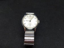 Armbanduhr Uhr Handaufzug  Kienzle mit Flexarmband Metall silberfarben