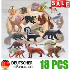 18 Stück Dschungel Zoo Tiere Figuren ,Safari Tierfiguren Spielzeug, Wald Tierfig