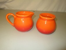 Ritzenhoff Breker Flirt Doppio Milchkännchen Zuckerdose rot orange Designe rar