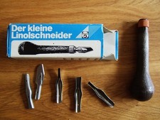 "Brause" älteres Linol-Holzschnitt Werkzeug zum ausprobieren