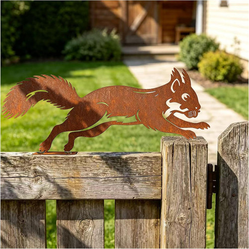 Eichhörnchen gartendeko rost - eichhörnchen,