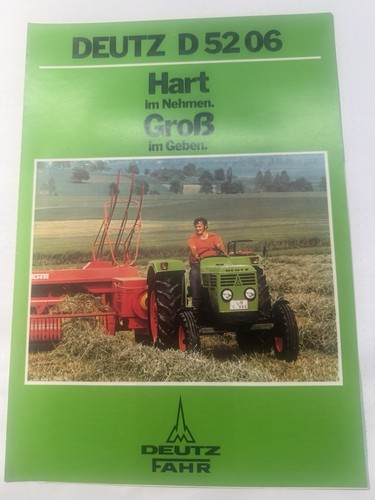 Original prospekt deutz 52 - original,