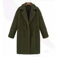 Ladies Faux Lamb Wool Coat