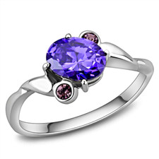 Ovaler Amethyst Ring Damen