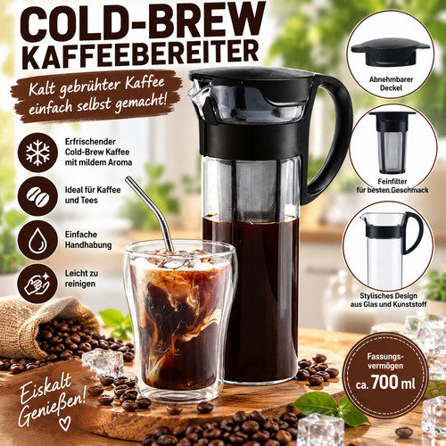 Cold brew kaffeebereiter 7l - cold, 0,7l