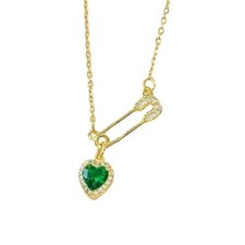 Safety pin necklace party - necklace,