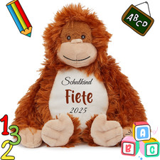 Einschulungs-Affe mit Namen