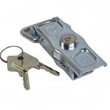 Exzenter Verschluß Bordwandverschluss mit Schloß ca. 101mm lang für PKW Anhänger