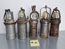 5 alte Grubenlampen Akkulampen