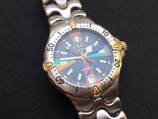 Ebel Sportswave Automatik Uhr - Mit Datumsanzeige + bunten Ziffernblatt - 20 ATM