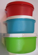 3 Tupper Dosen rot grün