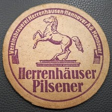 Alter Bierdeckel --- Brauerei Herrenhausen Hannover