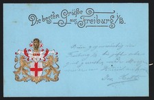 Präge-AK Wappen von Freiburg