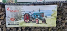 Banner  Hanomag 1850 x 800 mm Plakat Werbemittel Classic Plane 12 Ösen