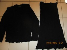 2tlg. langes Strickkleid