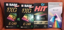 4 x VHS Leerkassette 3 x E-240
