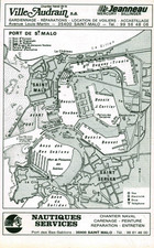 Alte Werbung Wassersport Stadt