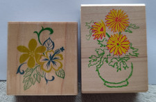 Gummistempel - Blumen