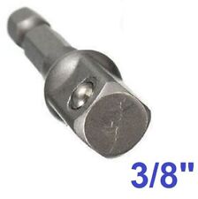 Akku Schrauber Bit Adapter 1/4" auf 3/8" Nuss Aufnahme