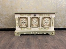 Voglauer Schuhschrank Truhe Kiste Kommode Landhaus Antik Altweiß | Anno 1700