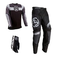 Motocross Set Moose Qualifier Kit MX Hose mit Shirt, Crosshose Jersey schwarz