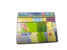 Eichhorn Peppa Pig Steckpuzzle 12 Holzwürfel Kinder ab 3 Jahre