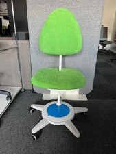 Moll Maximo Kinderdrehstuhl - Ted Grün - Gestell Weiß - Ausstellungsstück